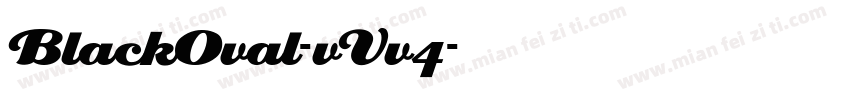 BlackOval-vVv4字体转换