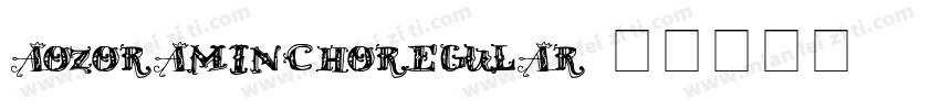 aozoraminchoregular字体转换