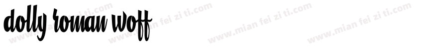 dolly-roman.woff字体转换