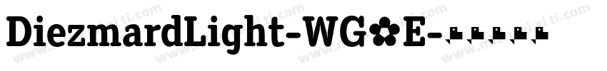 DiezmardLight-WG9E字体转换