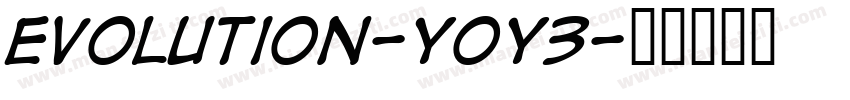 Evolution-y0y3字体转换