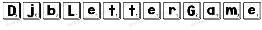 DjbLetterGameTiles3-rpy9字体转换