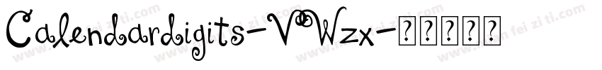 Calendardigits-VWzx字体转换