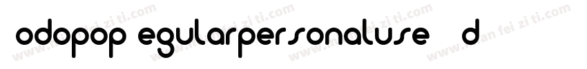 DodopopRegularpersonaluse-11dL字体转换
