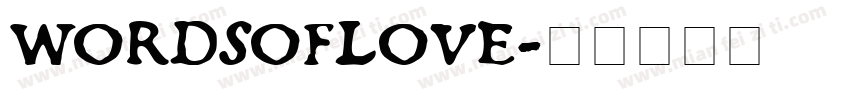 WORDSOFLOVE字体转换