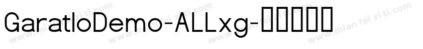 GaratloDemo-ALLxg字体转换
