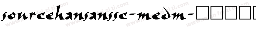 sourcehansanssc-medm字体转换