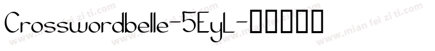 Crosswordbelle-5EyL字体转换