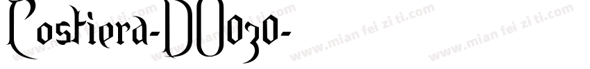 Costiera-DO0z0字体转换