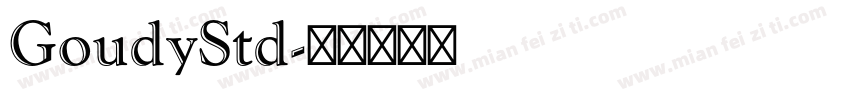 GoudyStd字体转换