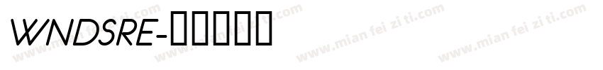 WNDSRE字体转换