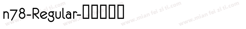 n78-Regular字体转换