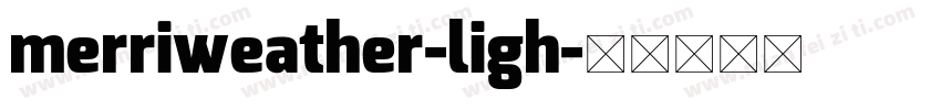 merriweather-ligh字体转换