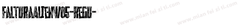FalturaAlienW05-Regu字体转换