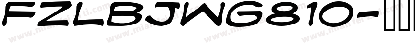 fzlbjwg810字体转换