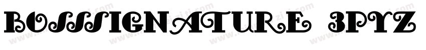 Bosssignature-3pYz字体转换