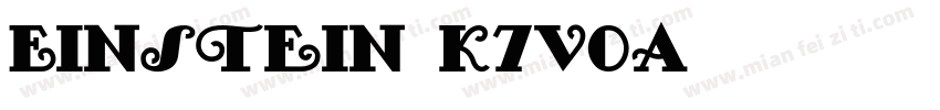 Einstein-K7V0A字体转换