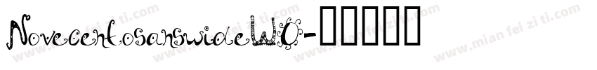 NovecentosanswideW0字体转换