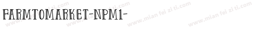 FarmToMarket-nPM1字体转换