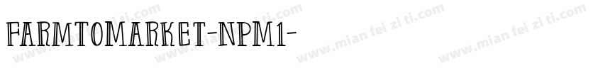FarmToMarket-nPM1字体转换