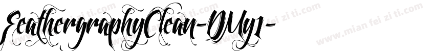 FeathergraphyClean-DMy1字体转换