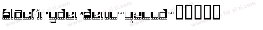 BlackRyderDemo-qZ2vd字体转换