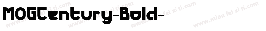 MOGCentury-Bold字体转换