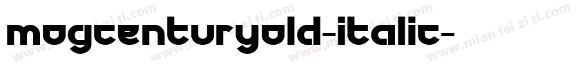 mogcenturyold-italic字体转换