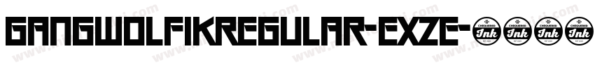 GangWolfikRegular-Exze字体转换