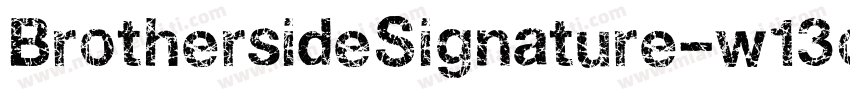 BrothersideSignature-w13o6字体转换