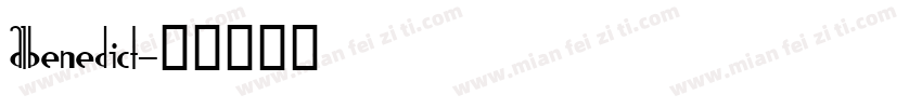 Albenedict字体转换
