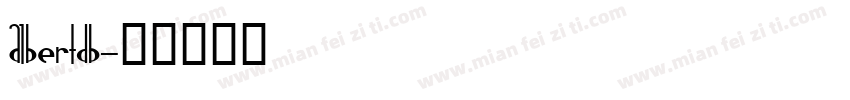 AlbertDB字体转换