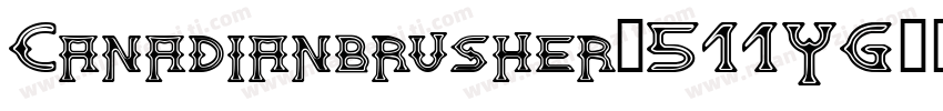 Canadianbrusher-511YG字体转换