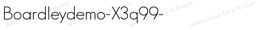 Boardleydemo-X3q99字体转换