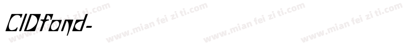 CIDfond字体转换