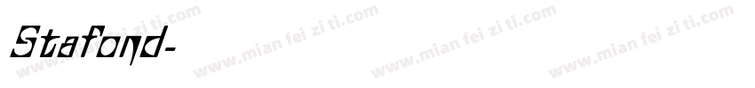 Stafond字体转换