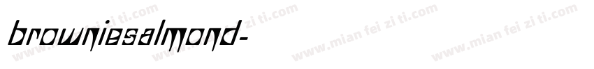 browniesalmond字体转换