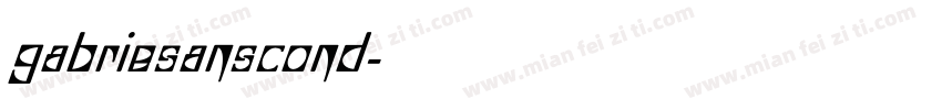 gabriesanscond字体转换