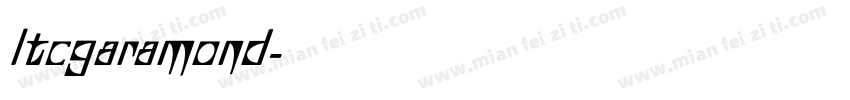 ltcgaramond字体转换