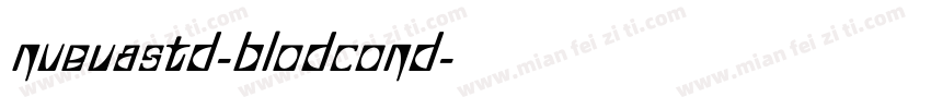 nuevastd-blodcond字体转换