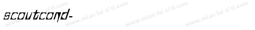 scoutcond字体转换