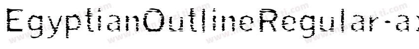 EgyptianOutlineRegular-axy8o字体转换