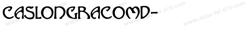 CaslonGraComD字体转换