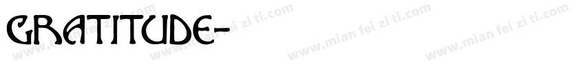 Gratitude字体转换