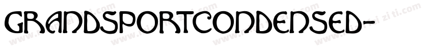 grandsportcondensed字体转换