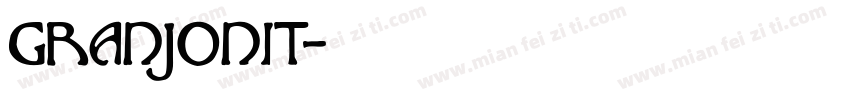 granjonit字体转换