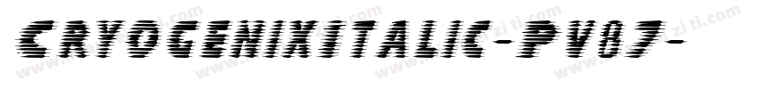 CryogenixItalic-Pv87字体转换
