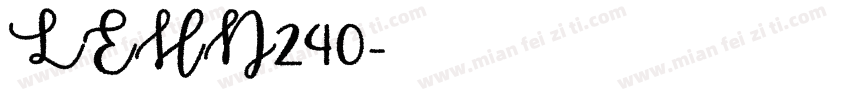 LEHN240字体转换