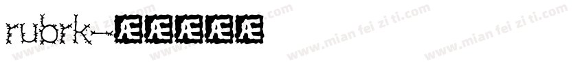 rubrk字体转换