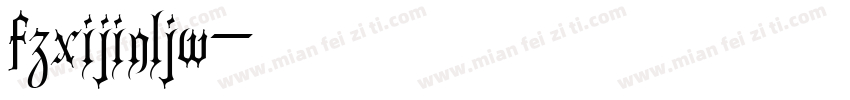 fzxijinljw字体转换